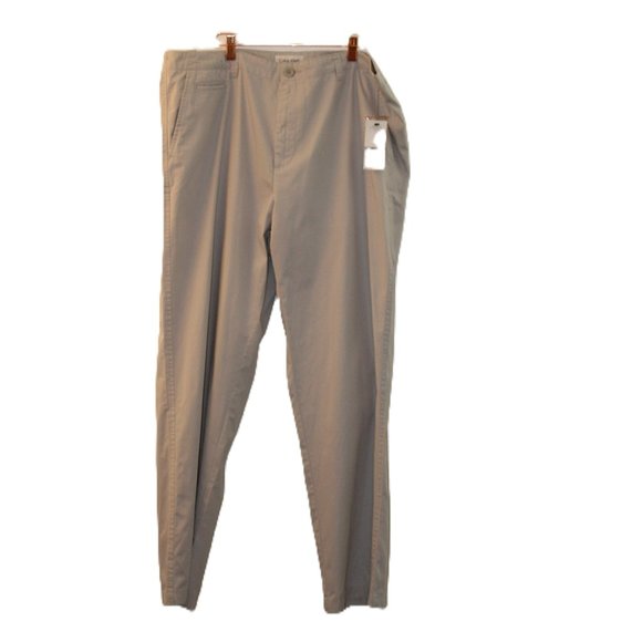 Calvin Klein Straight Fit Tan 100% Cotton Pants size 38W-32L - Picture 1 of 10